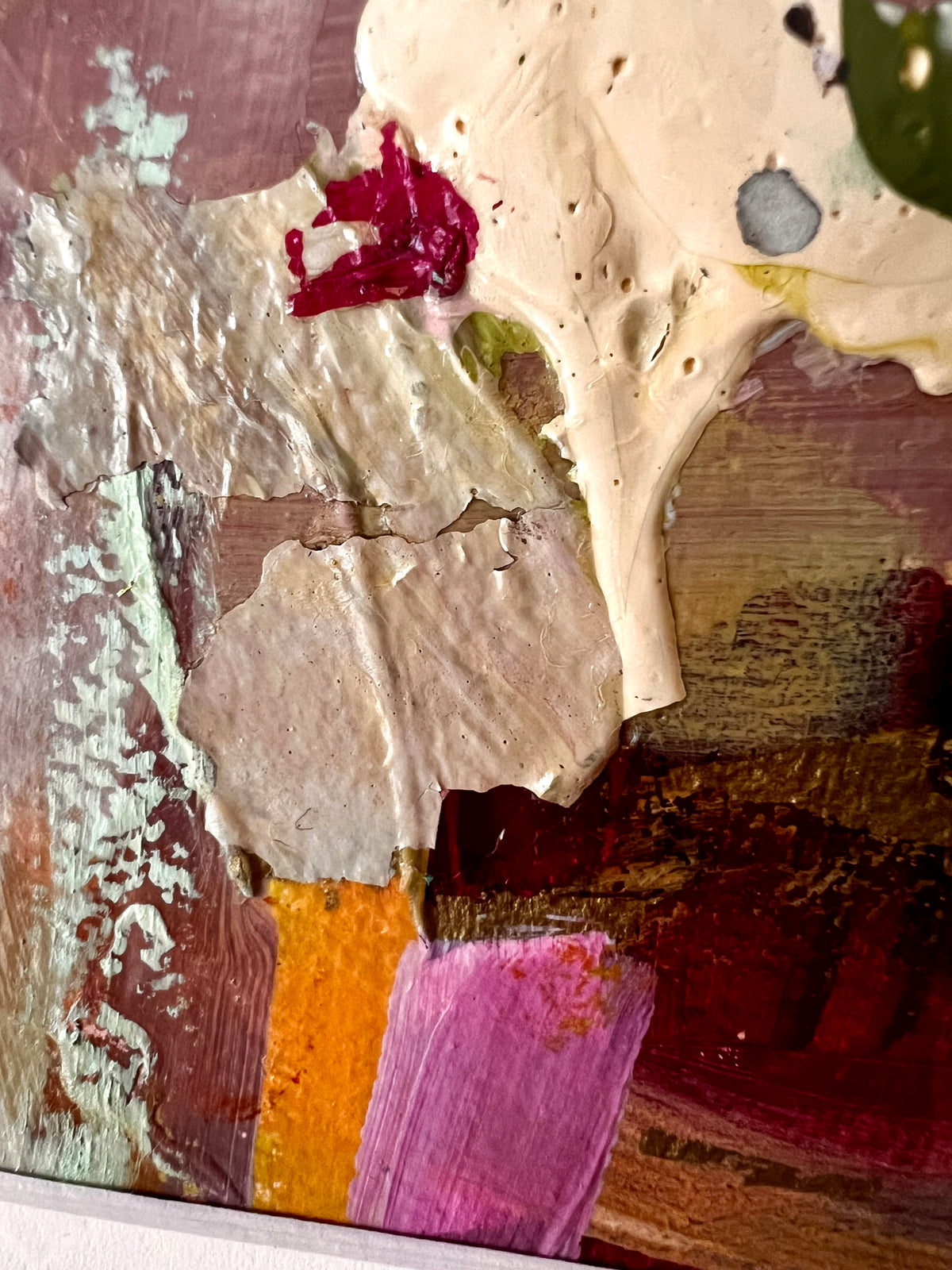 POSITIVEVLY PERFECT FRAMED ABSTRACT PAINTING